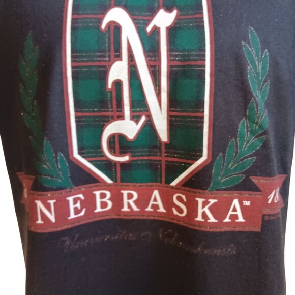 Large Men' Single Stitch T-shirt Vintage Nebraska Screen Stars 1980's University - Picture 2 of 5
